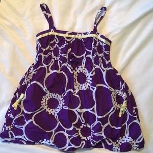 MINI BODEN Purple Flower Top